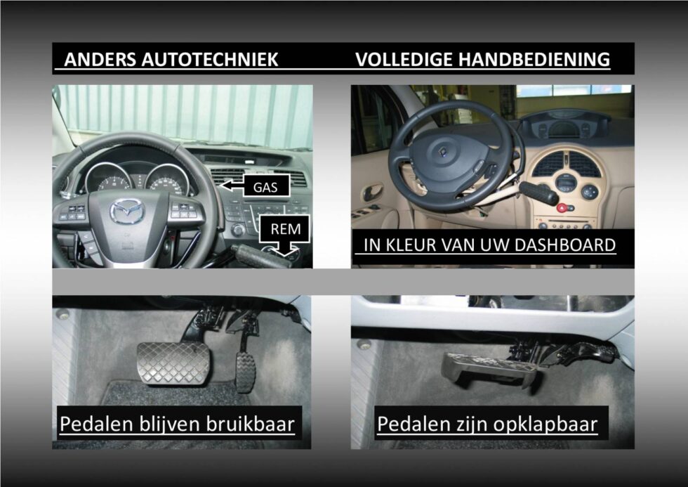 Handbediening in auto Anders Auto
